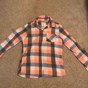 Flannel long sleeved shirt